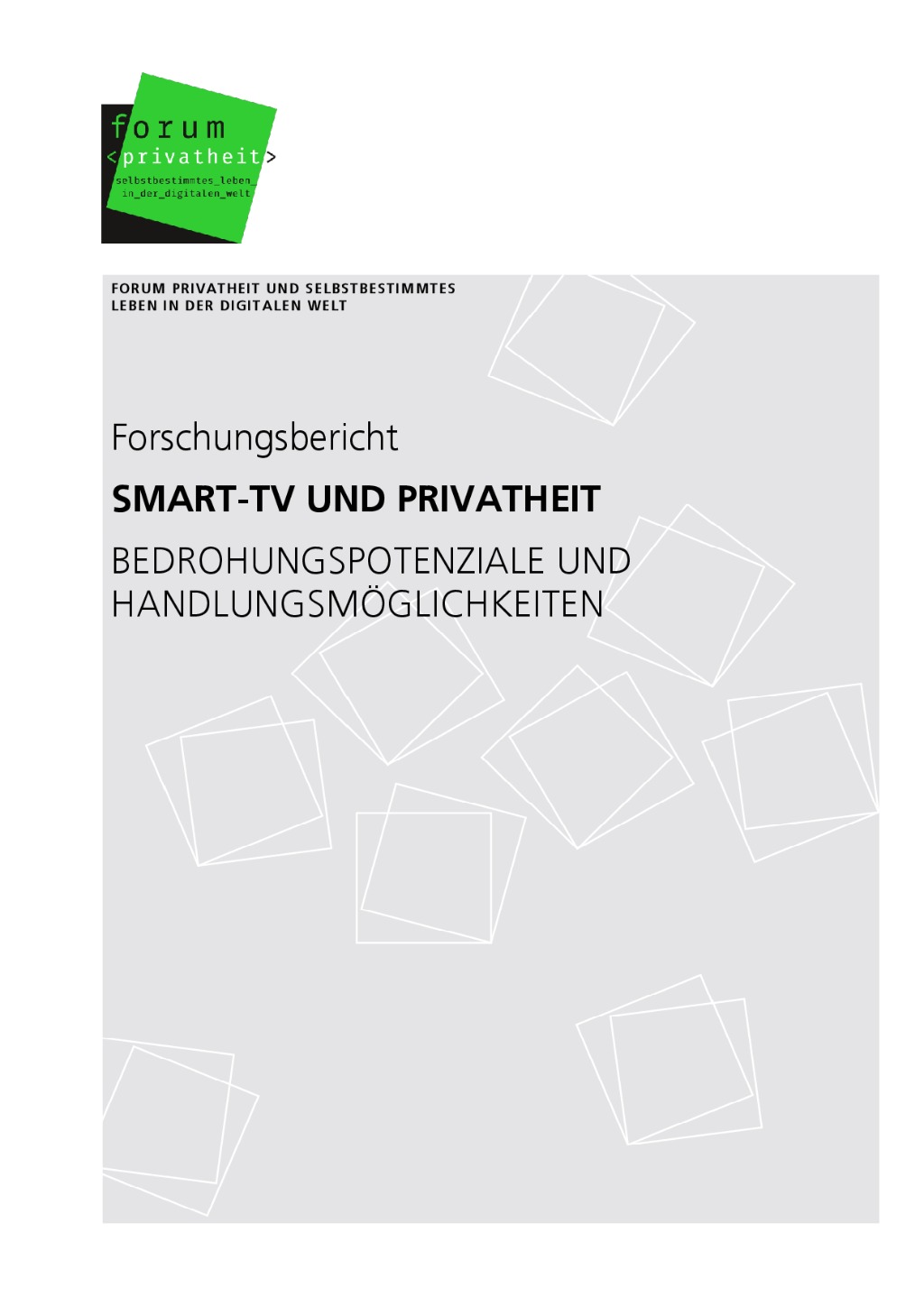 Forschungsbericht Smart-TV und Privatheit